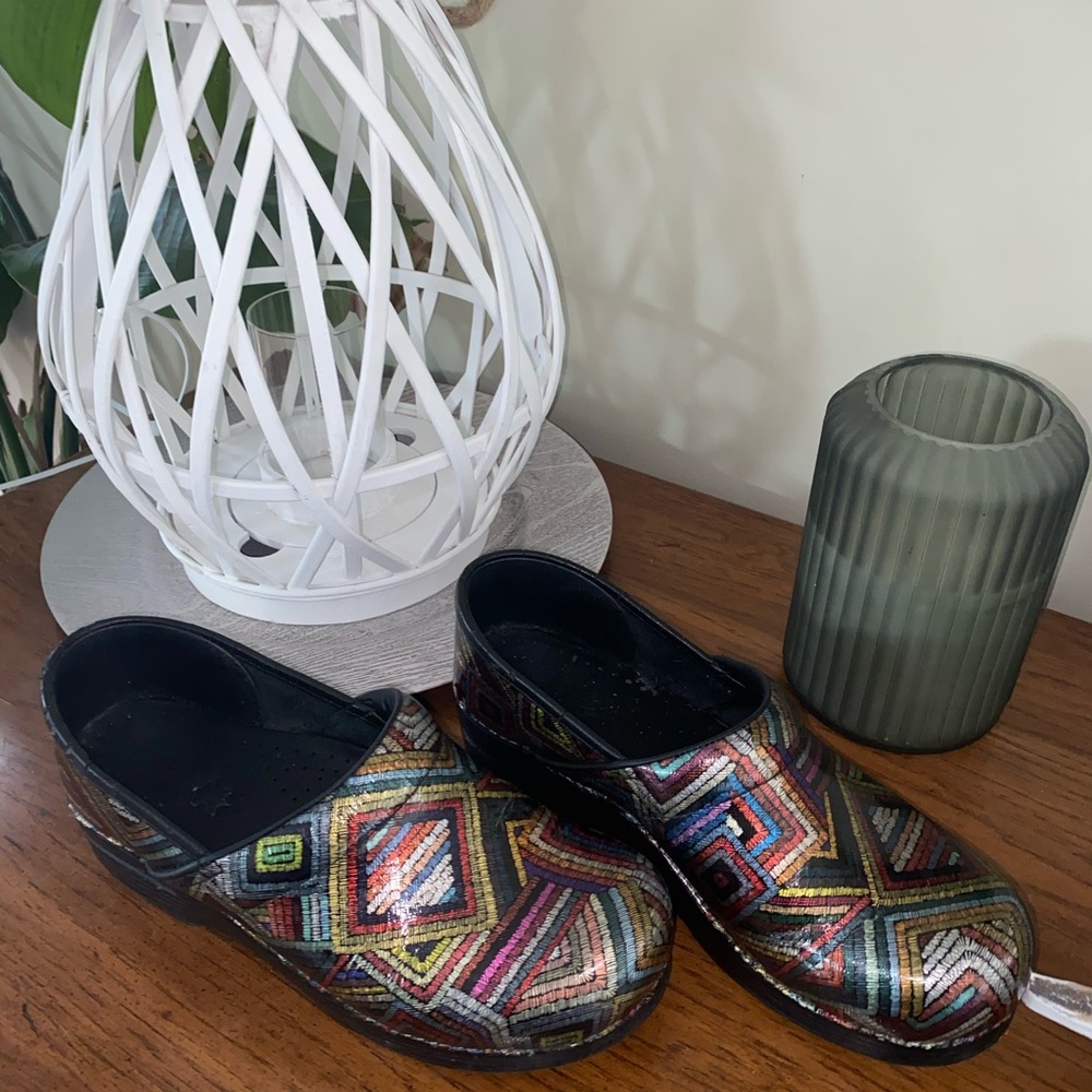 Women’s Dansco’s Metallic Clogs